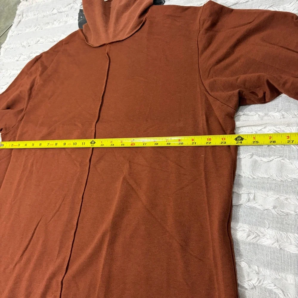 Bryn Walker Tunic Brown Sweater Top L Oversize Bamboo Organic Cotton Lagenlook - Picture 10 of 12